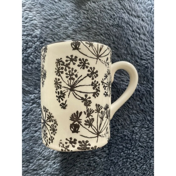 World Market Cream‎ & Grey Coffee/Tea Mug Hot / Cold - Picture 2 of 4